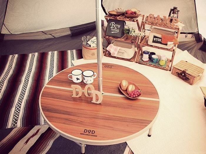 DOD ワンポールテントテーブルの商品紹介 | hinata〜もっとそとが好き