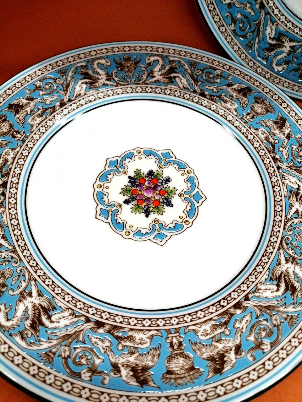 WEDGWOOD|フロレンティーン ターコイズ17.5CMケーキプレート|【ハード