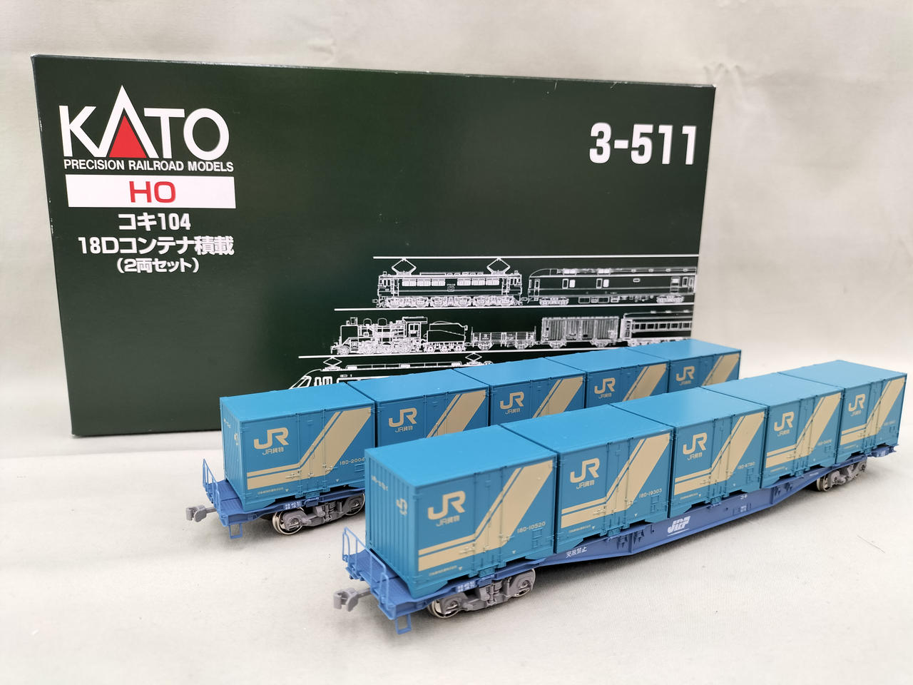 カトー(KATO)|コキ104 18Dコンテナ積載 2両セット|【ハードオフ公式