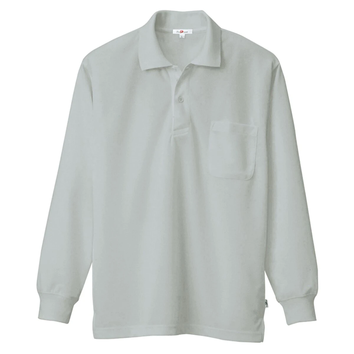 公式】パーマンショップ-吸汗速乾長袖ポロシャツ グレー LL: 身体保護