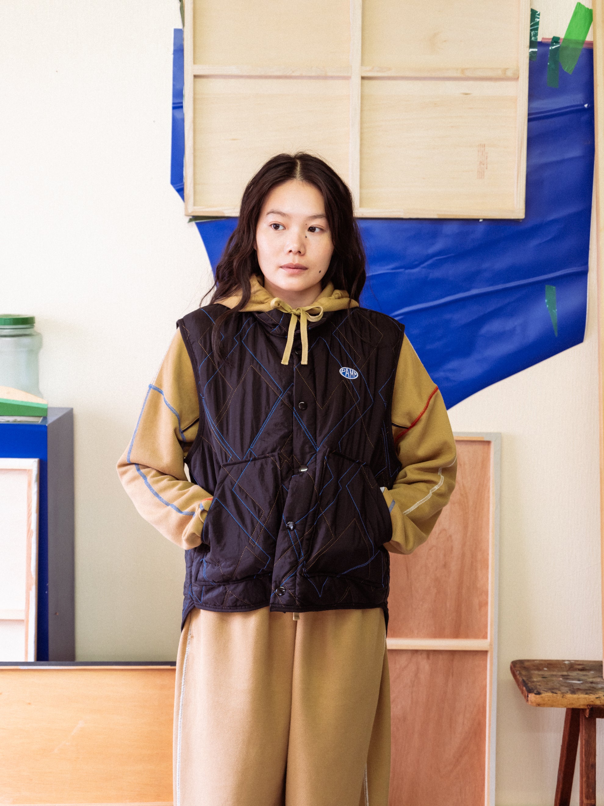 肌色のワークジャンプスーツ – pamm.officialstore