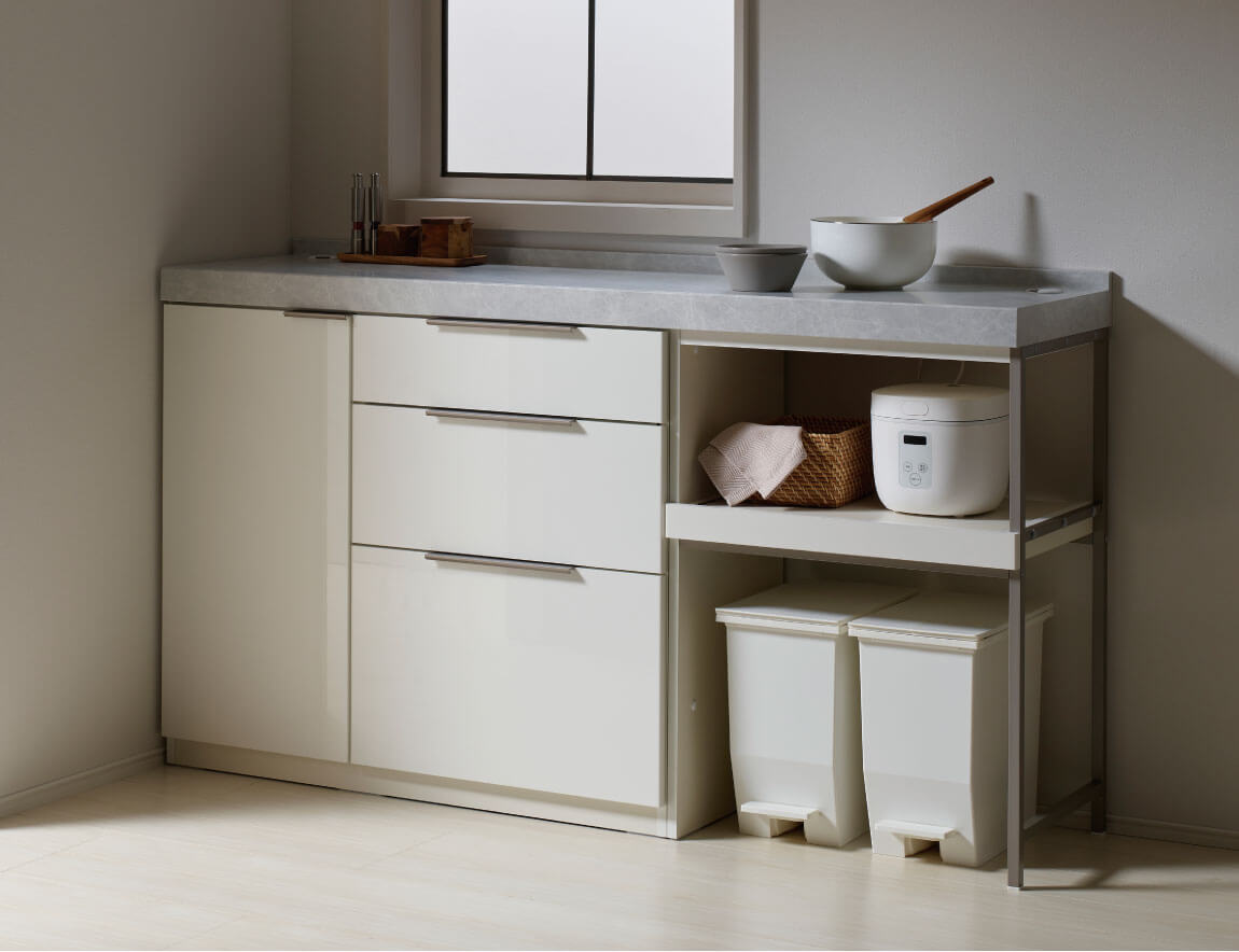 セレクト家具/食器棚・キッチン収納/LC キッチンカウンター Case-16