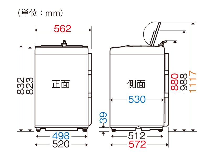 詳細情報 全自動洗濯機 NA-F60B9 | 洗濯機・衣類乾燥機 | Panasonic