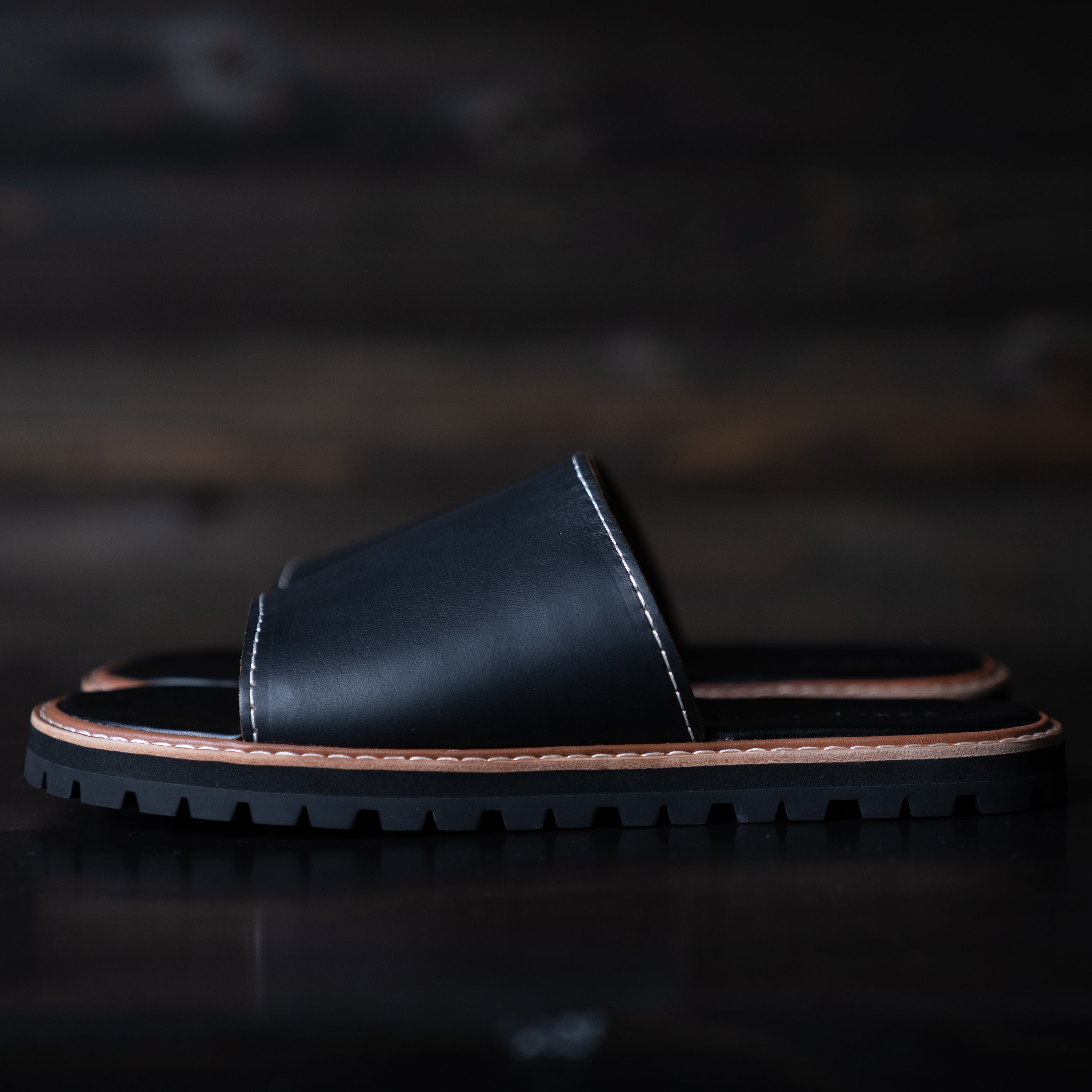 Leather shower sandals – Pablo vinci