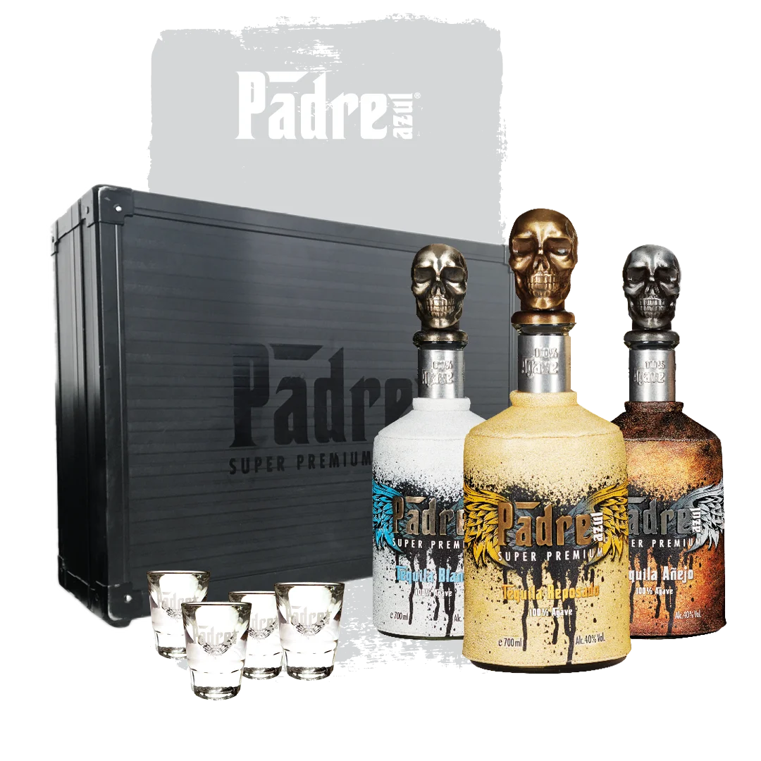 Set 💀 Padre Azul Premium Tequila