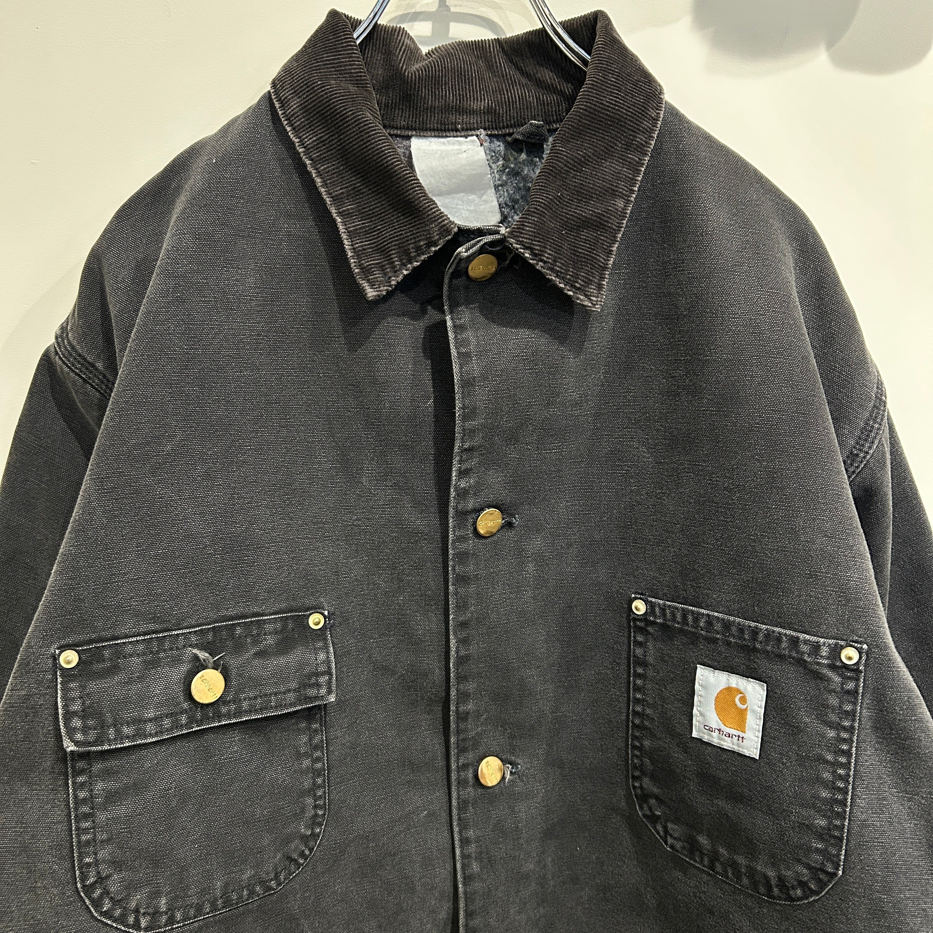 90's~ Carhartt カーハート チョアコート カバーオール ブラック