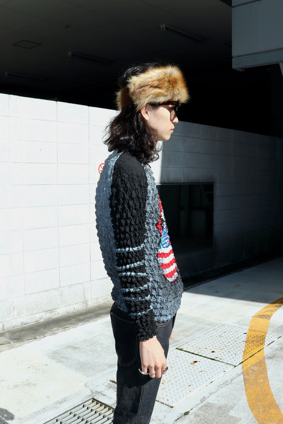 MASU(エムエーエスユー)の“LIPS AND TONGUE” POPCORN RAGLAN L/S T