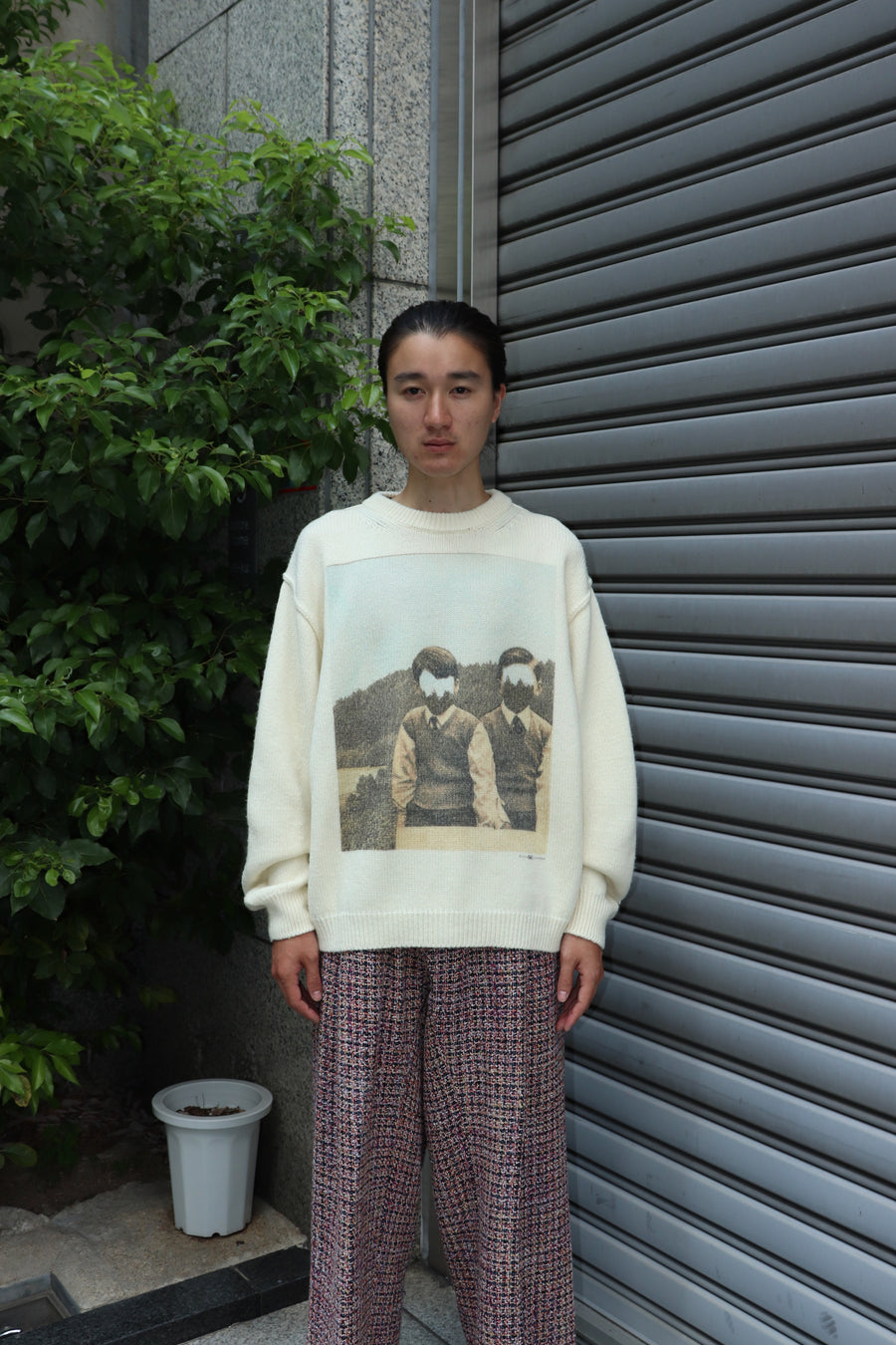 JOHN MASON SMITH(ジョンメイソンスミス)の5G WOOL CURVE SLEEVE PRINT