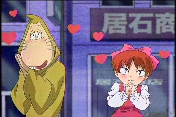 ゲゲゲの鬼太郎 ケンカしてない時の猫娘とねずみ男のツーショット