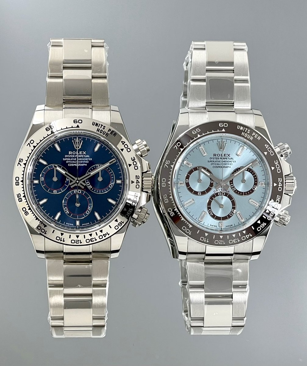 ⇨Ref.126506A ⇦Ref.126509 アイスブルー＆ブライトブルー お