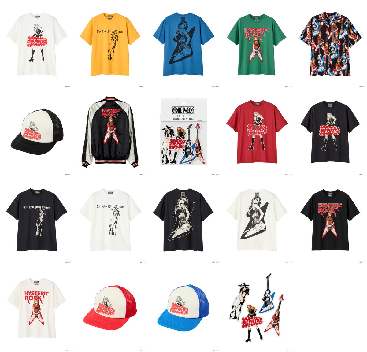 アニメ「ONE PIECE」× HYSTERIC GLAMOUR コラボアイテムが2025年 9/22