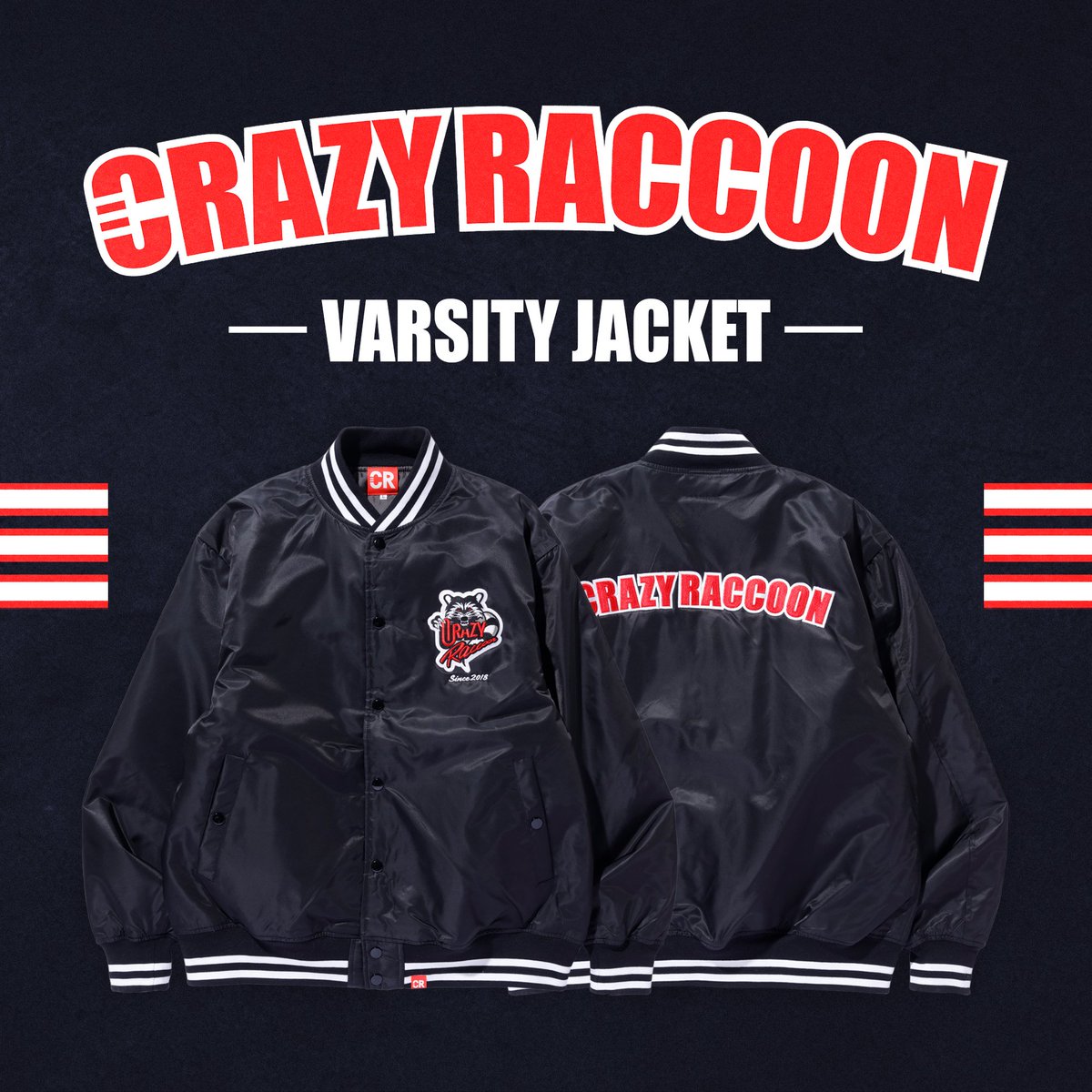 CRAZY RACCOON STORE】 ・VARSITY JACKET ¥41,800 (Tax in) ▽ON SALE