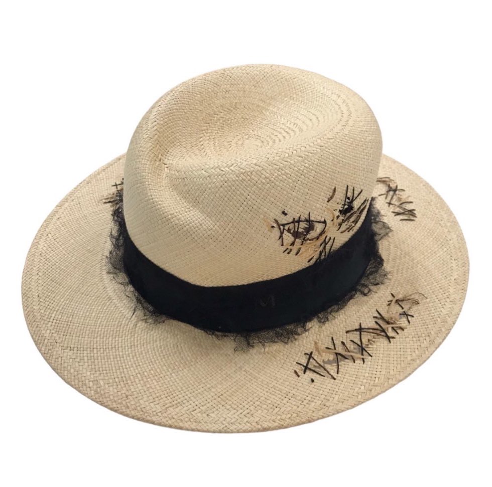 広末涼子 麦わら帽子 Maison Michel メゾンミッシェル 「STRAW HAT
