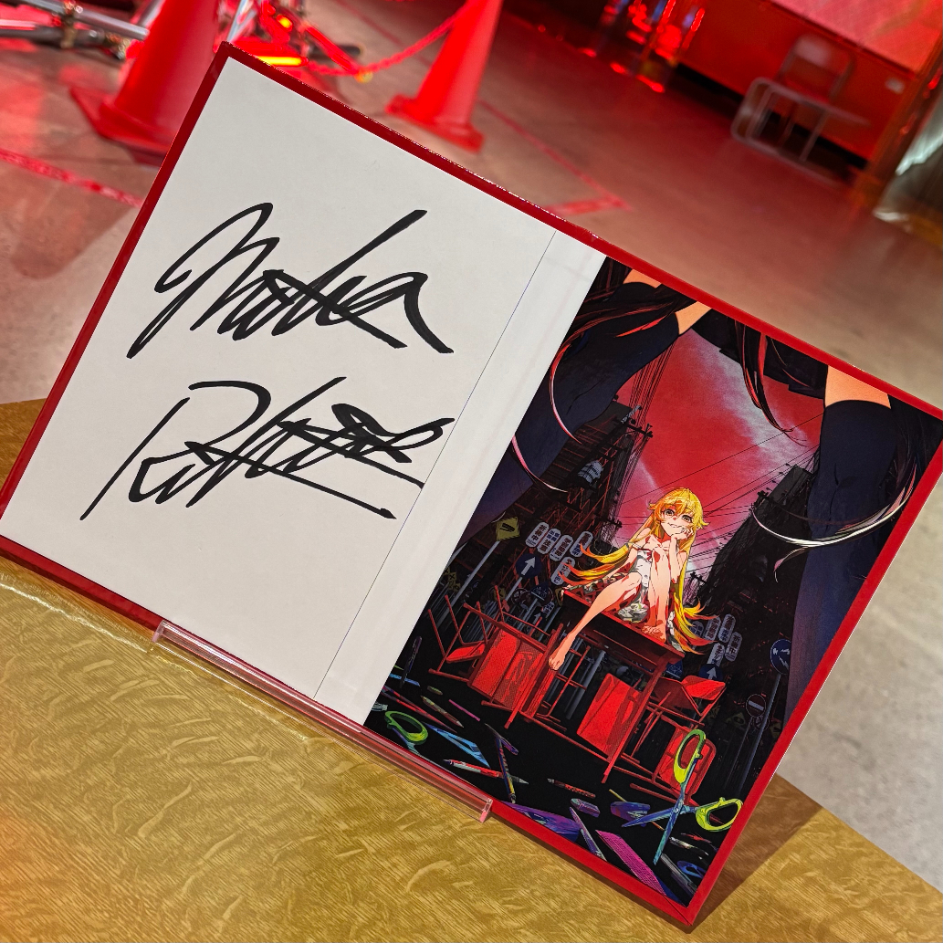 ✕ Pikazo Mika 直筆サイン入り色紙 物語シリーズ