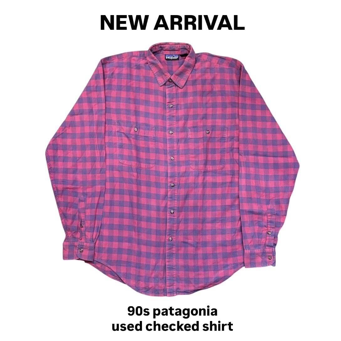 👨🏻‍🚀 ⭐︎new arrival⭐︎ ⚫︎90s patagonia used checked shirt