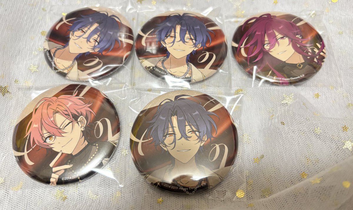 交換】 あんスタ メロアス 缶バッジ 譲 チトセ 望見 舞珠 求 ジュイス