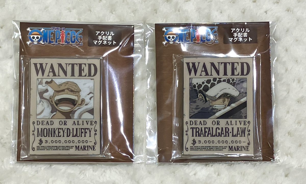 再入荷】 アクリル手配書マグネット Vol.1 (ルフィ/ロー) Vol.4