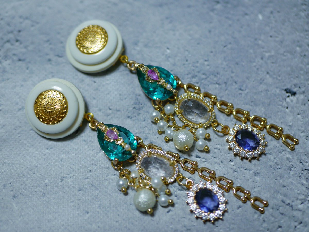 早速NaZさんの新作着用しました🩷💚🤍 NaZさんのアクセサリーが神