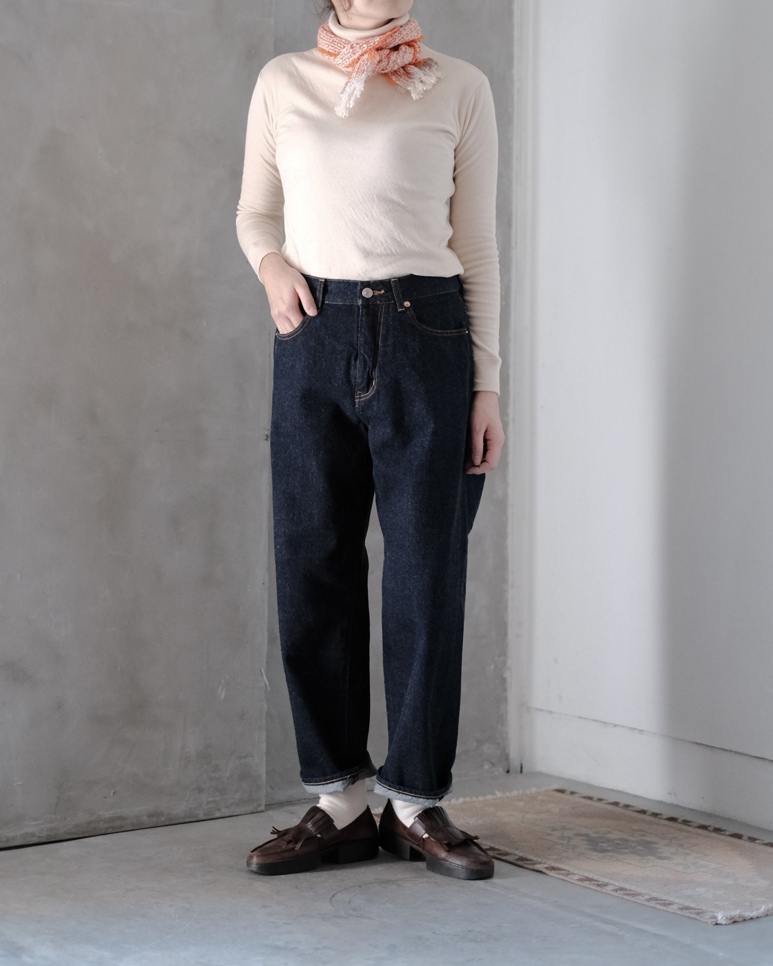 デニム ワイドストレート11-13W (Lady's) col.Indigo | PEOPLE | ピープル