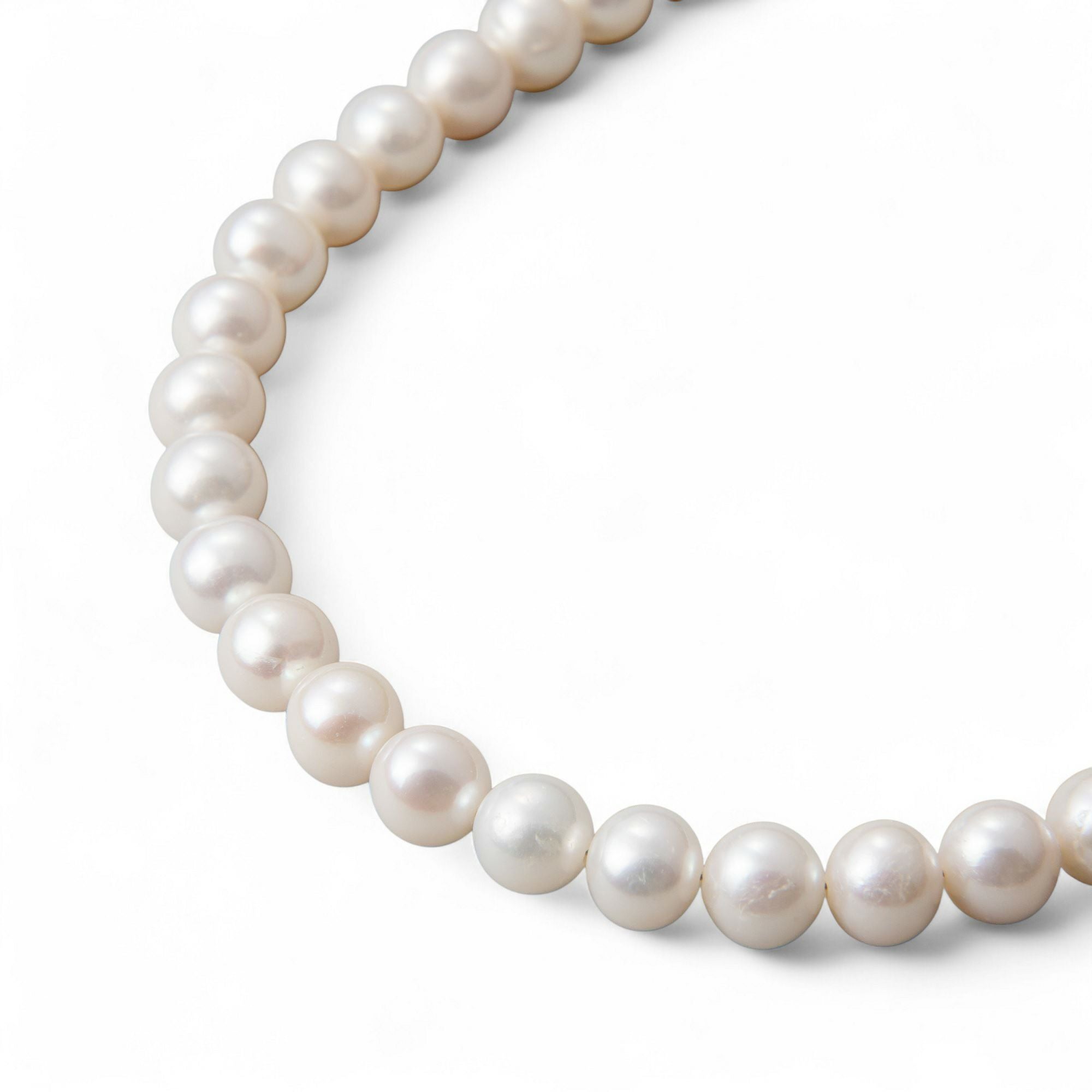 淡水真珠 ネックレスセット7.5-8.0mm ステンレスクラスプ | 淡水真珠