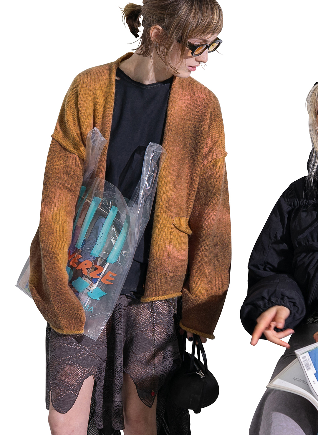 Spray Drawing Knit/Orange｜PERVERZE | パーバーズの公式オンラインストア