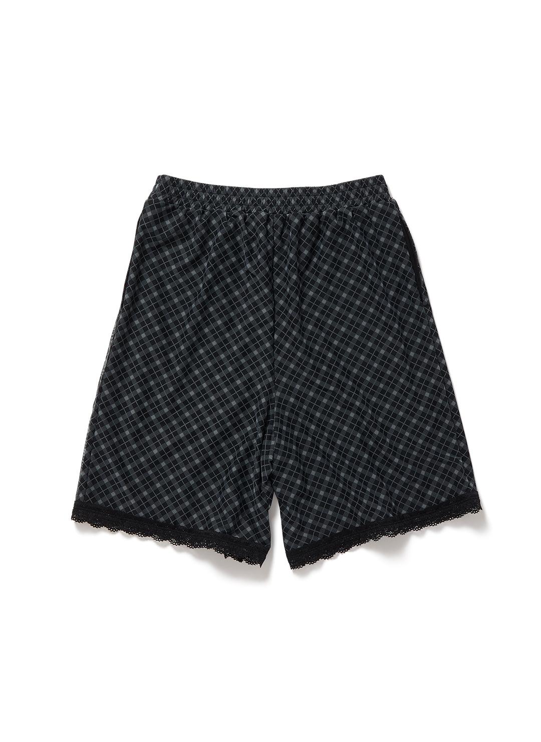 Lace-trim Loose Slip Shorts/Black｜PERVERZE | パーバーズの公式