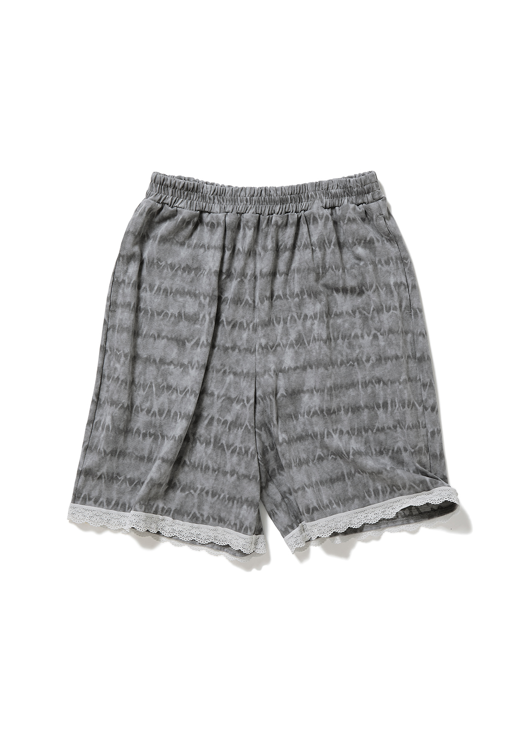 Lace-trim Loose Slip Shorts/Black｜PERVERZE | パーバーズの公式
