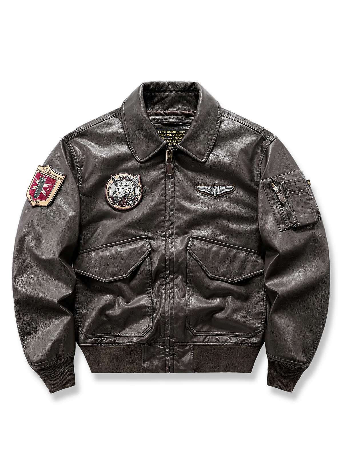 MA-1レザーフライトジャケット「biker」-PESSOA CLUB