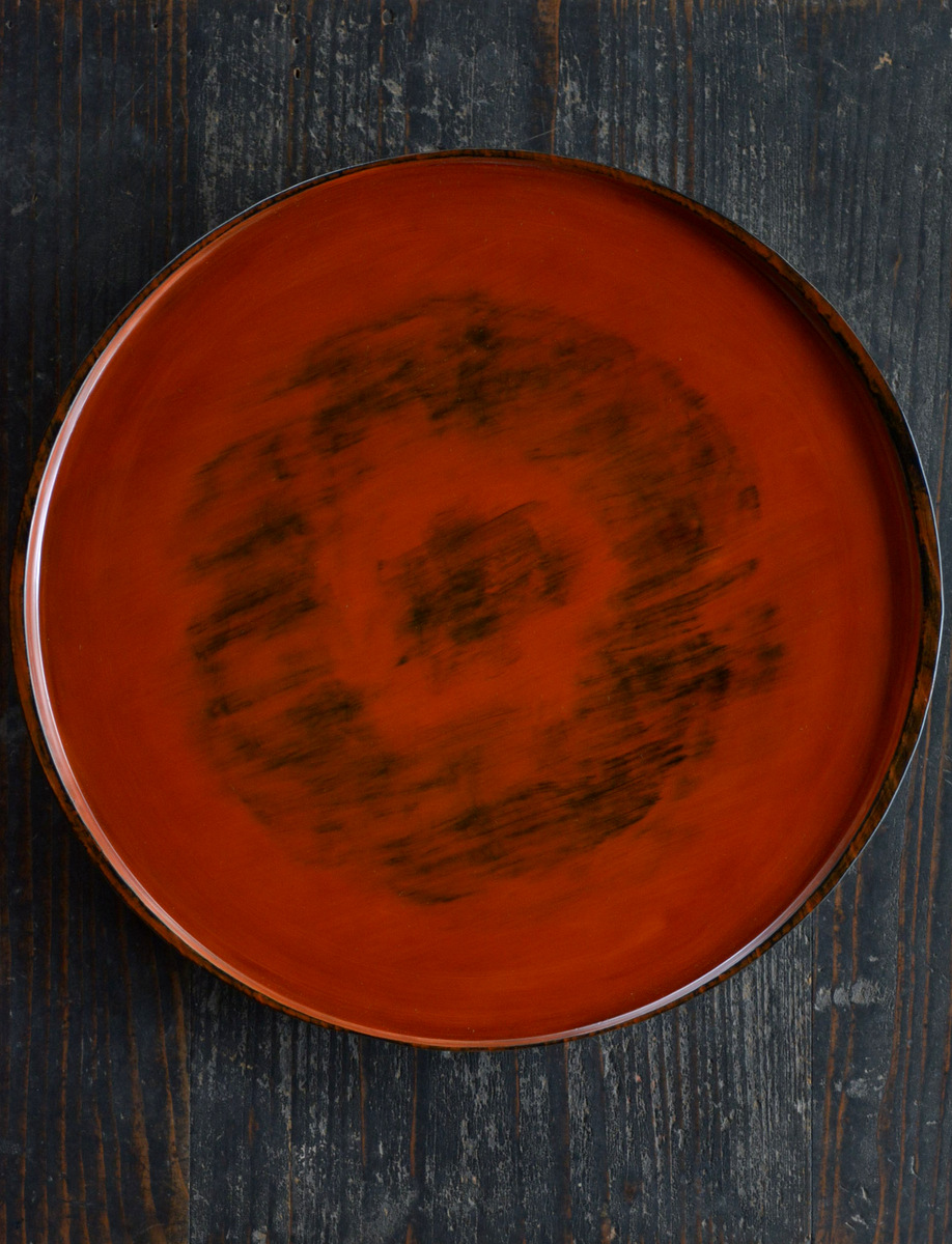 太田修嗣 漆器展 根来塗り」 根来盤・盆 : うつわノート