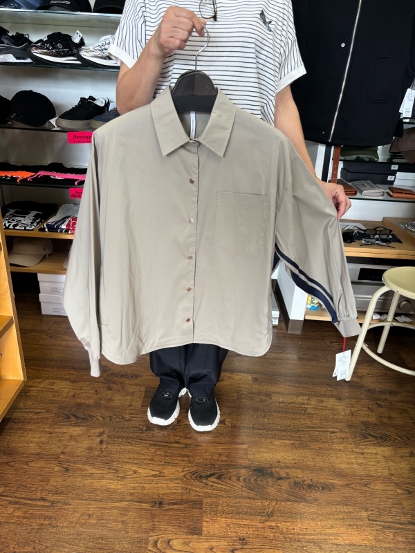 新作 ディニテコリエ Dignite collier サイドラインシャツブルゾン IN