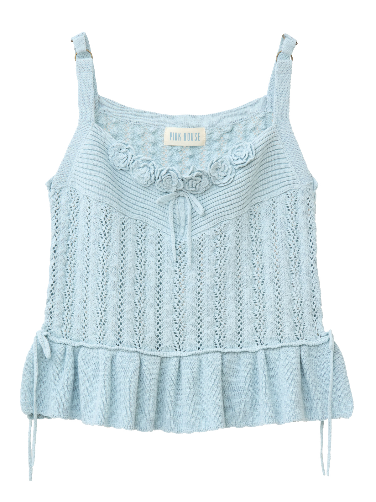 フラワーモチーフ使いニットベスト｜ピンクハウスオフィシャル