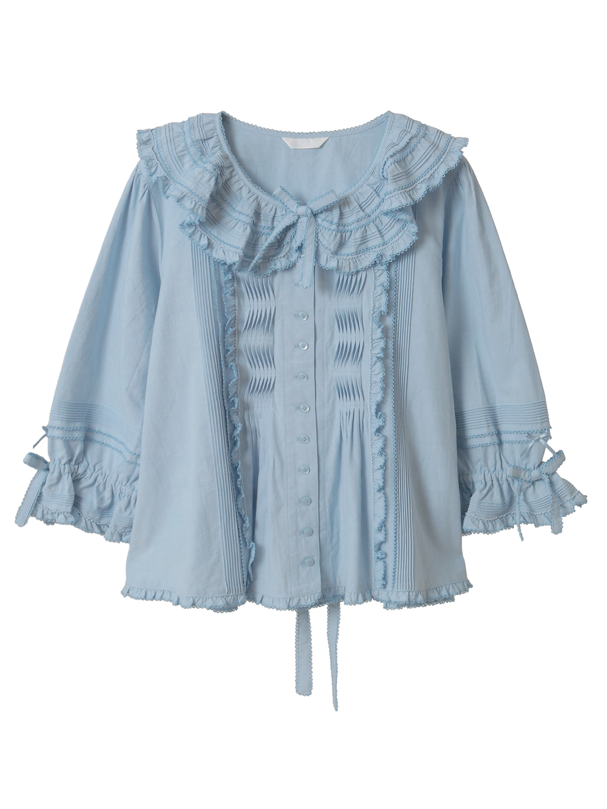 ダンガリーフリルブラウス｜ピンクハウスオフィシャルオンラインストア