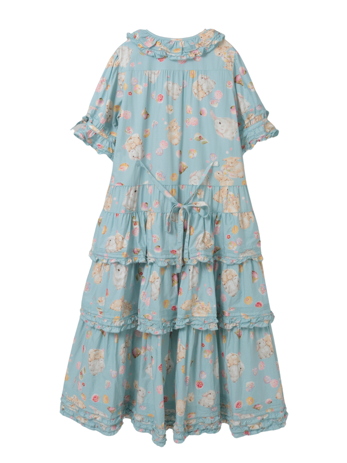 幸見うさぎプリントフリルワンピース｜ピンクハウスオフィシャル