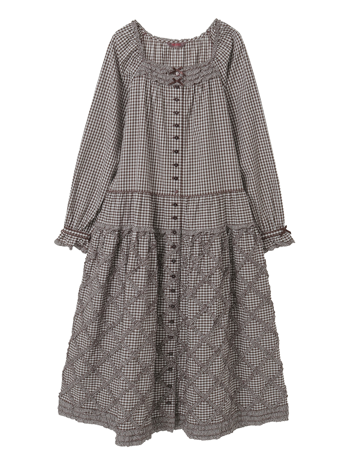 ギンガムチェックミディワンピース｜ピンクハウスオフィシャル