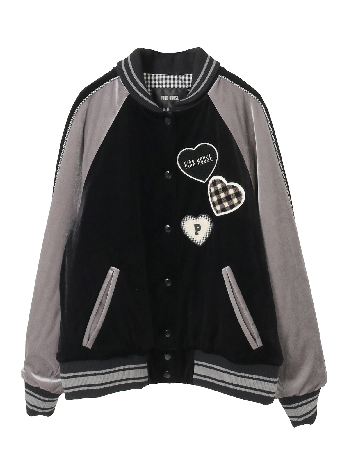 ハートワッペン使いベロアブルゾン｜ピンクハウスオフィシャル