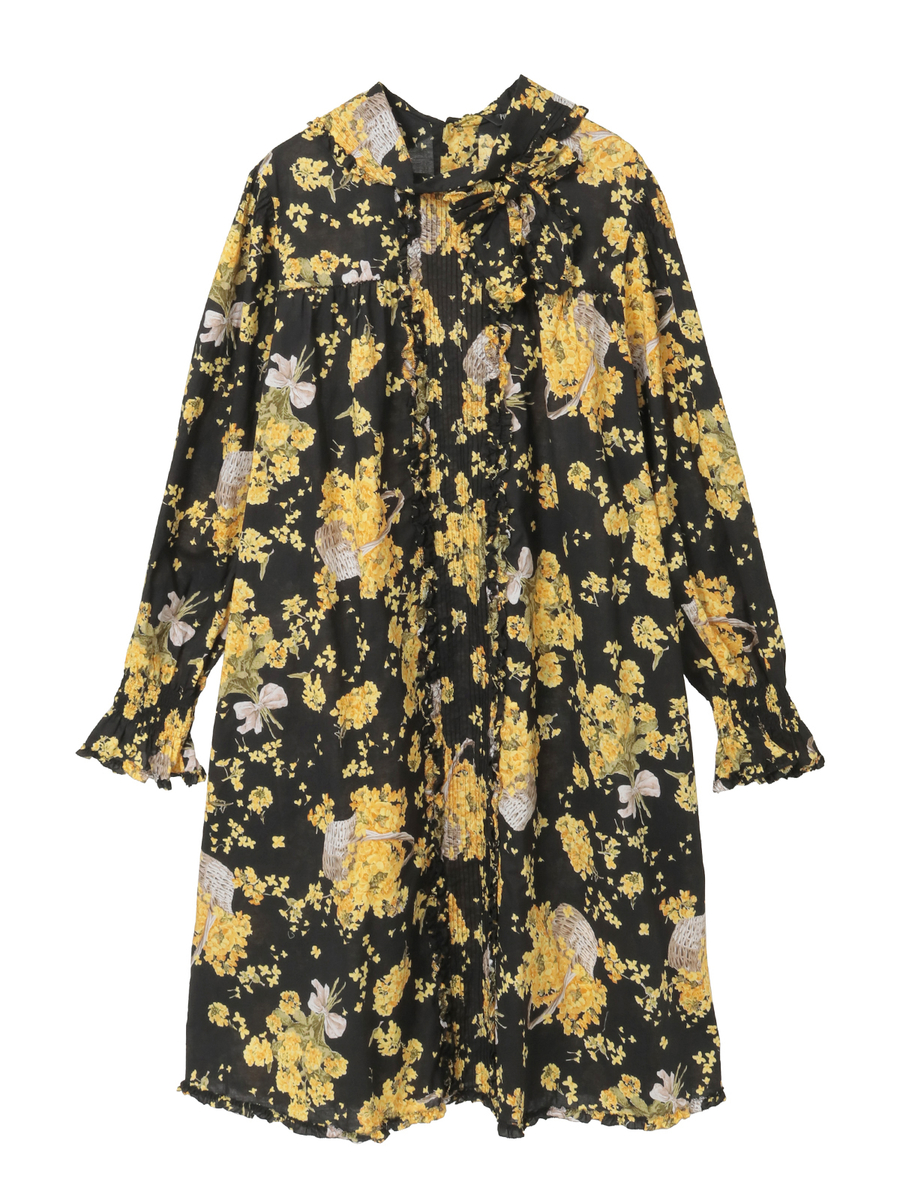 美品！ PINK HOUSE 花柄 五分袖チュニック 美品！ PINK HOUSE 花柄 五