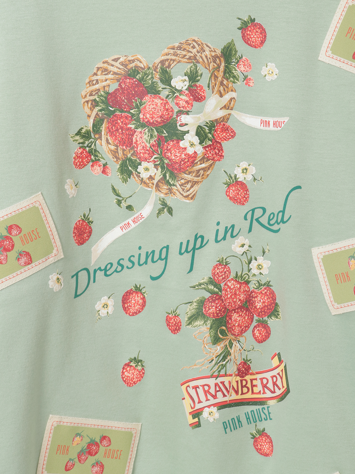 苺リースプリントカットソー｜ピンクハウスオフィシャルオンライン