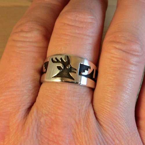 ホピ族 シルバーリング 鹿モチーフ HOPI族 ホピ族シルバーリング 鹿