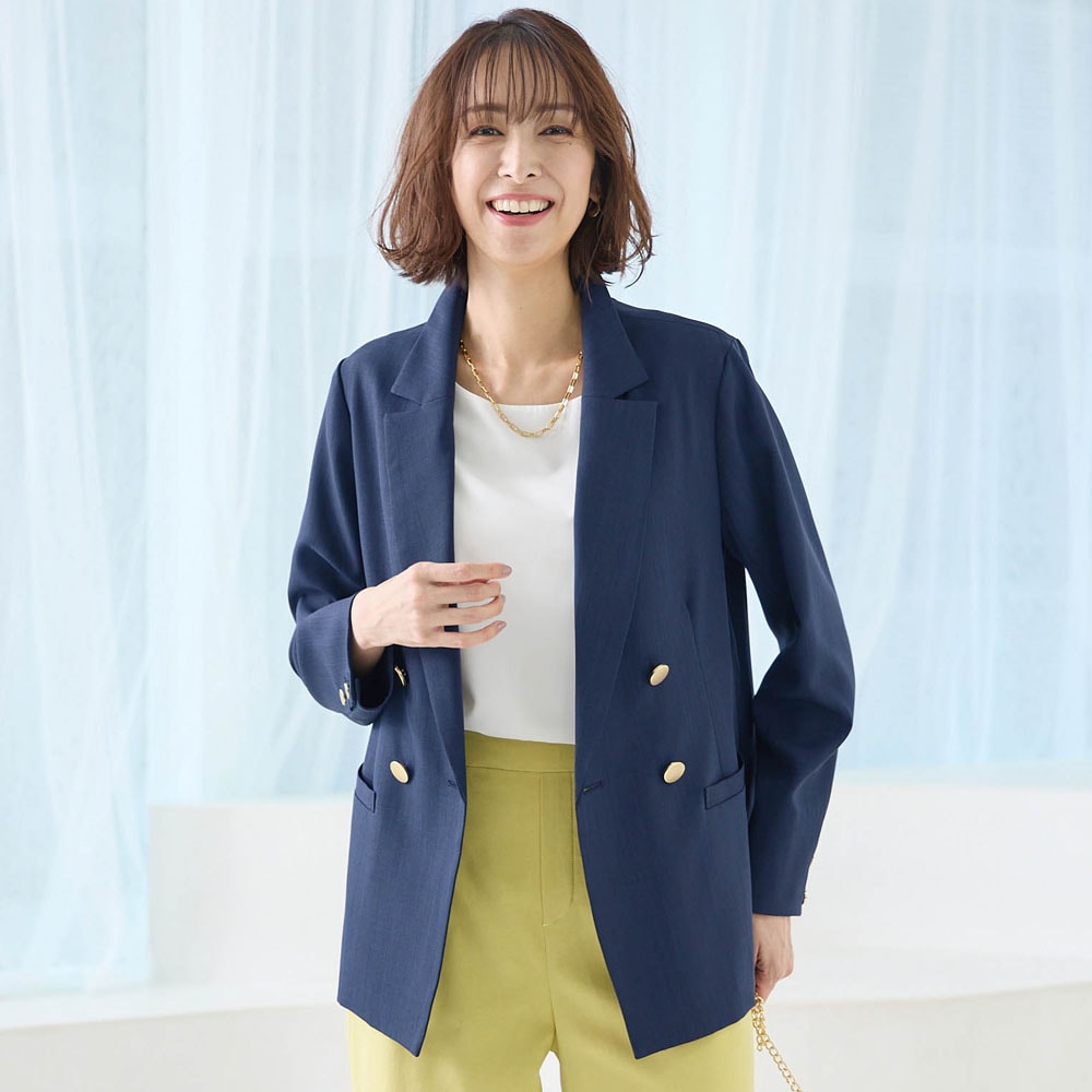 ダブルブレストジャケット【洗濯機OK】(スタイルノート/StyleNote