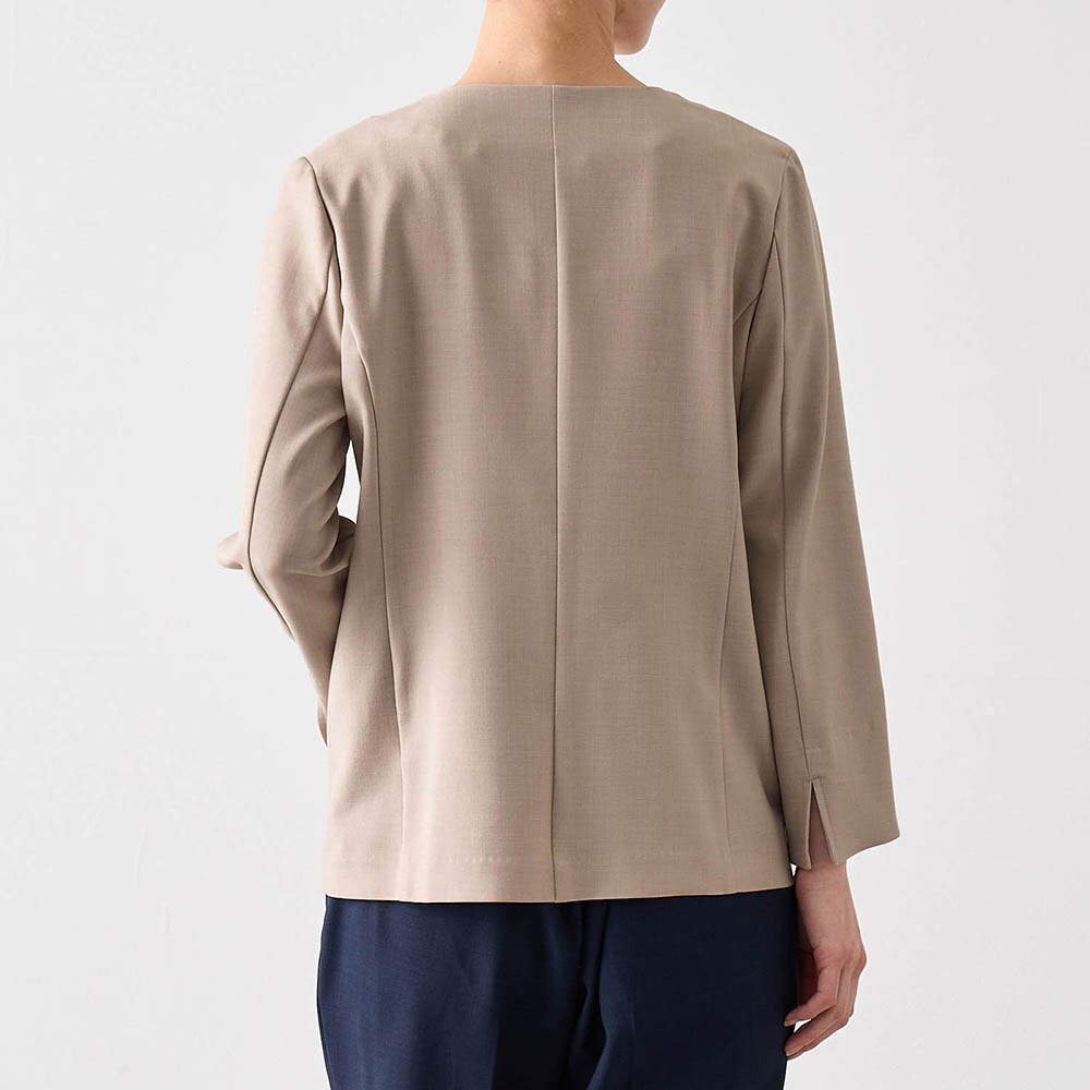 ナチュラルライクノーカラージャケット(スタイルノート/StyleNote