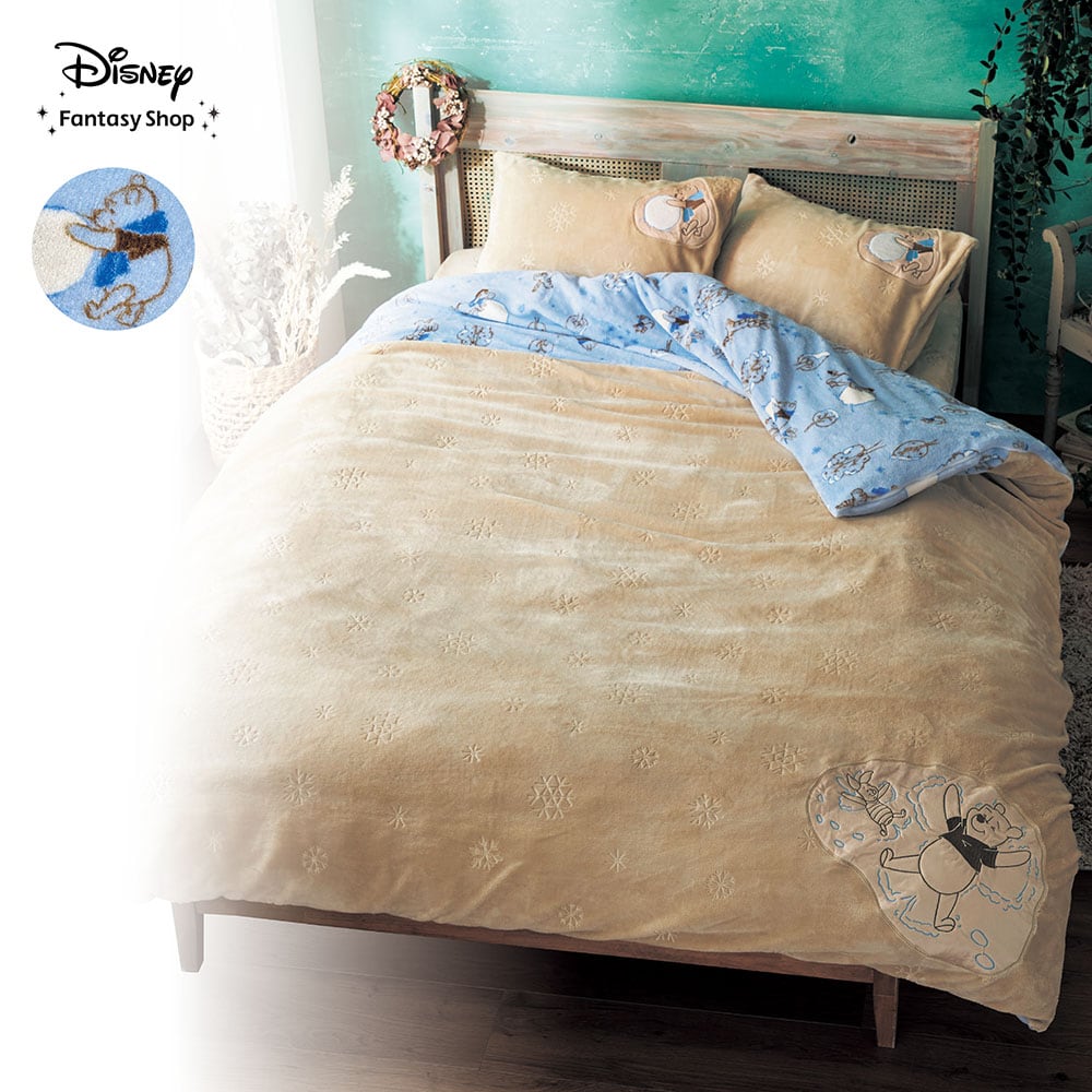 マイクロファイバーの布団カバーセット（3点）「くまのプーさん