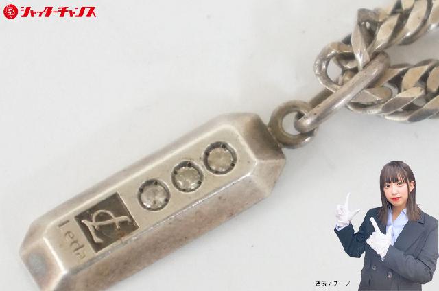 Leda SILMA レダシルマ 3Pダイヤ 0.10ct 喜平 チェーン ネックレス