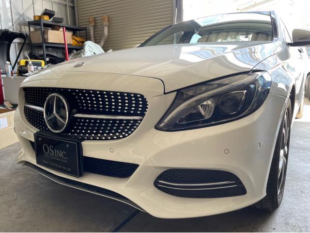 ベンツW205 Cクラス ダイヤモンドグリル C200 C180 大阪市 羽曳野市