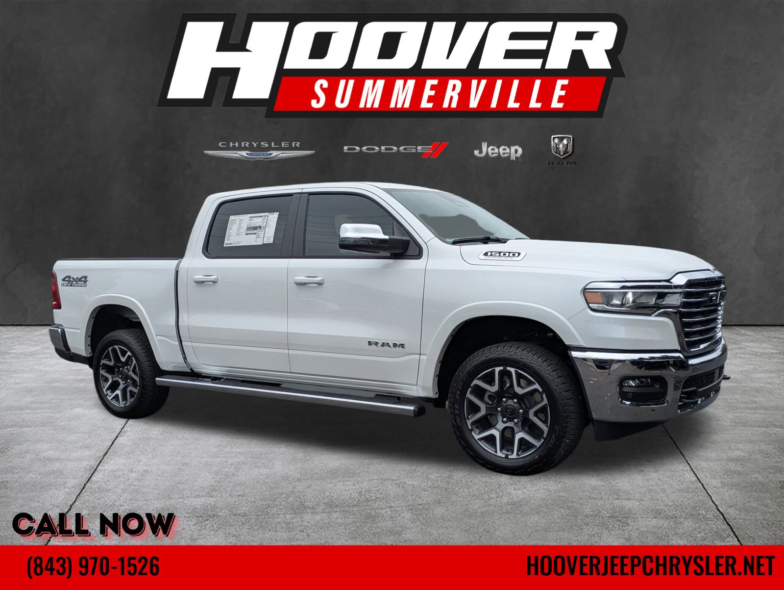 New 2026 Ivory White Tri-Coat Pearlcoat Ram 1500 | Hoover Chrysler