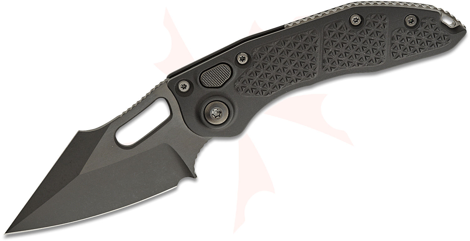 Microtech/Borka Blades 169-1DLCTSH Signature Series Stitch Shadow