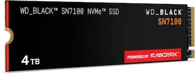 WD BLACK SN7100 4TB Internal SSD Gen 4 x4 NVMe WDBELG0040BBK-WRSN