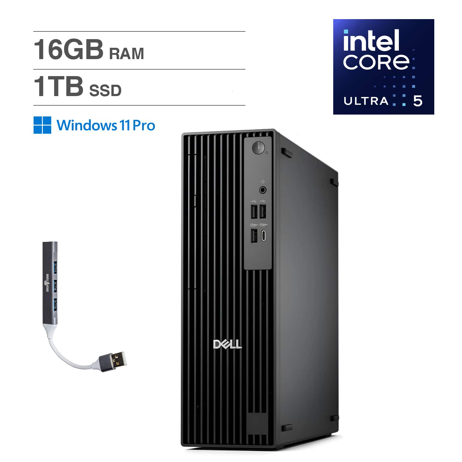 Dell Pro Slim QCS1250 Mini Desktop (Intel i5 14500, 16GB DDR5