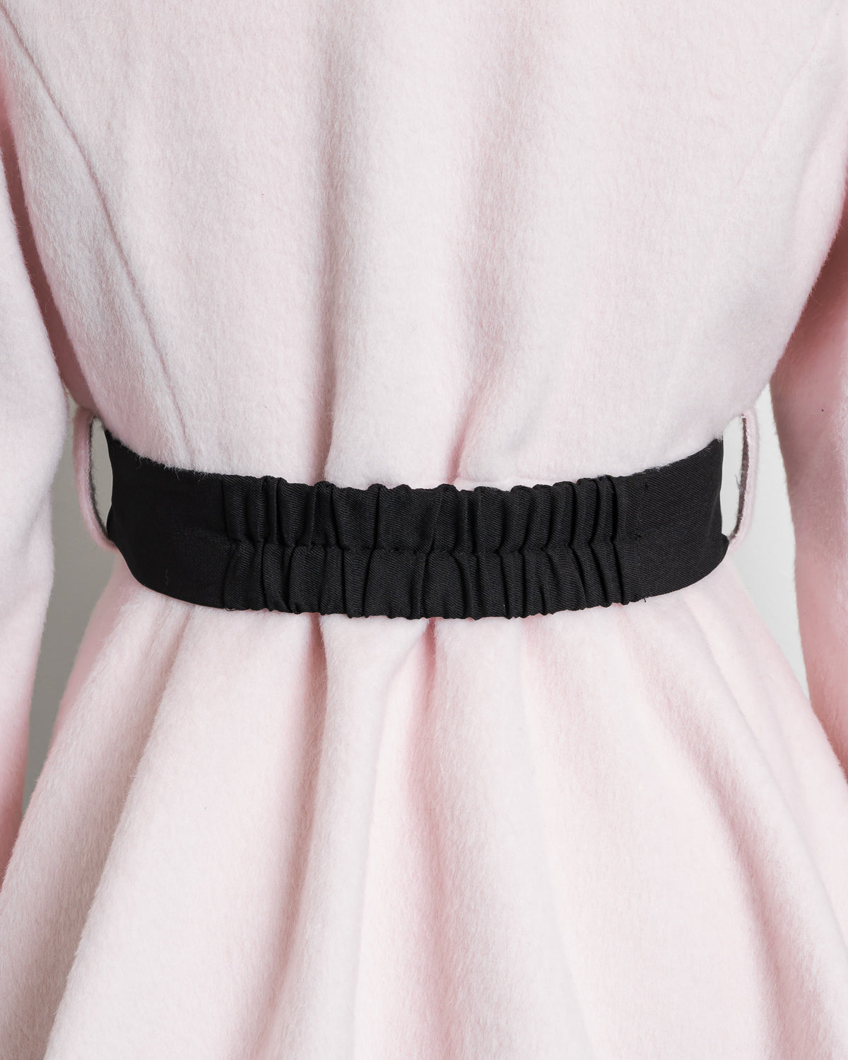 ハートボタンリボンベルトシャギーコート – pium