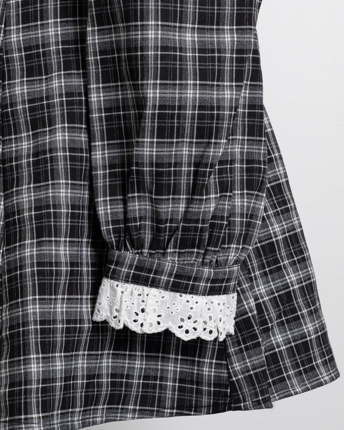 コットンレース長袖カフェワンピース – pium