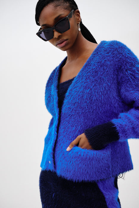 OZZY FAUX FUR OVERSIZED CARDIGAN– PH5